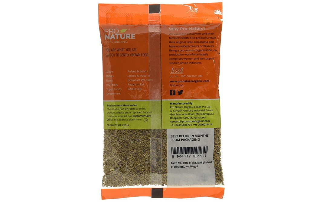 Pro Nature Organic Ajwain    Pack  100 grams
